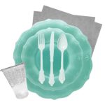 שולחן חג וינטג' פרימיום מנטה 10 אורחים