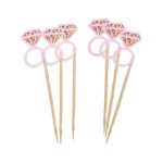 קיסמים טבעת יהלום ורוד זהב