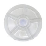 מגש עגול מחולק - שקוף 30 ס"מ