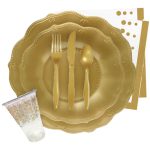 שולחן חג וינטג' פרימיום ברונזה 10 אורחים