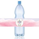 מדבקות לבקבוקים חד קרן פרחוני