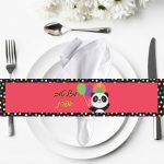 חבקי מפיות בעיצוב אישי - פנדה