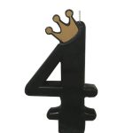 נר מספר 4 כתר שחור