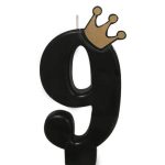 נר מספר 9 כתר שחור