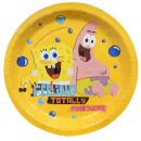 צלחות נייר גדולות בוב ספוג