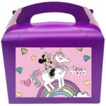 קופסאות עם מדבקות בעיצוב אישי - מיני חד קרן