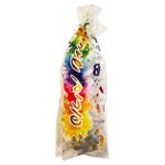 שקיות צלופן פורים שמח עם סוגר