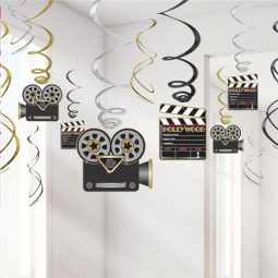 קישוט תלייה ספירלה הוליווד - 60 ס