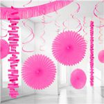 ערכת לקישוט החדר - ורוד פוקסיה