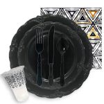 שולחן חג וינטג' שחור 10 אורחים