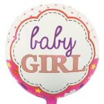 בלון הליום עגול - baby girl