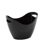 דלי קרח פלסטיק - שחור