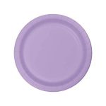 צלחות נייר קטנות עגול לבנדר