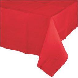 מפת שולחן פלסטיק - אדום קלאסי