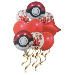 סט בלונים פוקימון פוכדור אדום