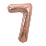 בלון הליום ענק רוז גולד ספרה 7