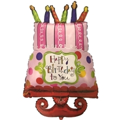בלון הליום עוגת יום הולדת 91 ס