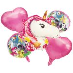 סט בלונים חד קרן צבעוני