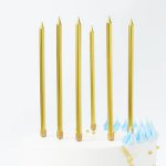 נרות ארוכים - זהב