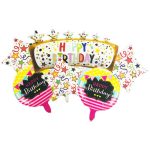 סט בלונים יומולדת צבעוני