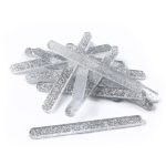 מקלות ארטיק אקרילי - כסף גליטר