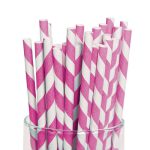 קשיות נייר פסים - מג'נטה