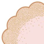 מפיות עגולות ורוד זהב