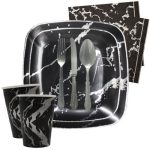 חבילת קיסר שחור כסף 10 מוזמנים