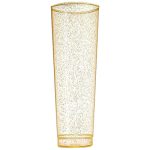 כוסות לונג קריסטל זהב מנצנץ