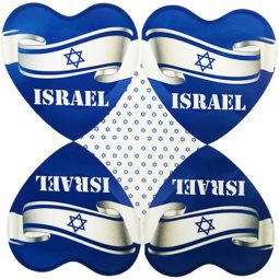 מפיות גדולות לב דגל ישראל