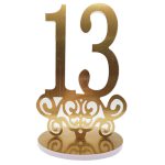 מעמד עץ מטאלי בר מצווה -זהב