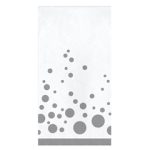 מפיות צרות נקודות כסופות נוצצות