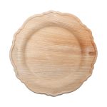 צלחות בינוניות מתכלות - מעוטרות