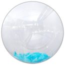 בלון בועה במילוי נוצות תכלת