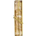 זוג נרות לבנים - זהב