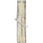 זוג נרות לבנים - כסף