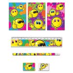 סט כלי כתיבה סמיילי - מגוון