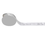 סרט סאטן מזל טוב - כסף