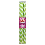 קשיות נייר פסים - ירוק בהיר