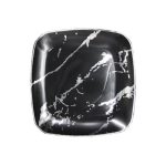 צלחות קיסר שחור כסף - קטן