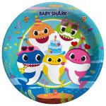 צלחות נייר גדולות בייבי שארק