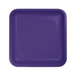 צלחות נייר קטנות מרובע סגול