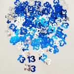 קונפטי גיל 13 - כחול כסוף