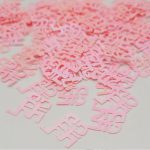 קונפטי מזל טוב - ורוד