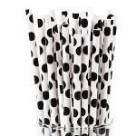 קשיות נייר עיגולים - שחור