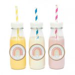 מדבקות עגולות לעיצוב קשת בענן 1