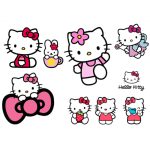 תמונה אכילה דמויות הלו קיטי לעוגה 1