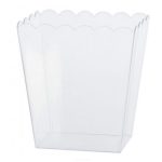 כלי הגשה פופקורן שקוף - גדול