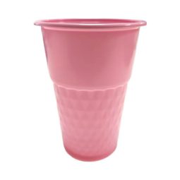 כוסות פלסטיק יהלום בינוני - ורוד