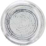 צלחות מטאור כסף לבן - גדול